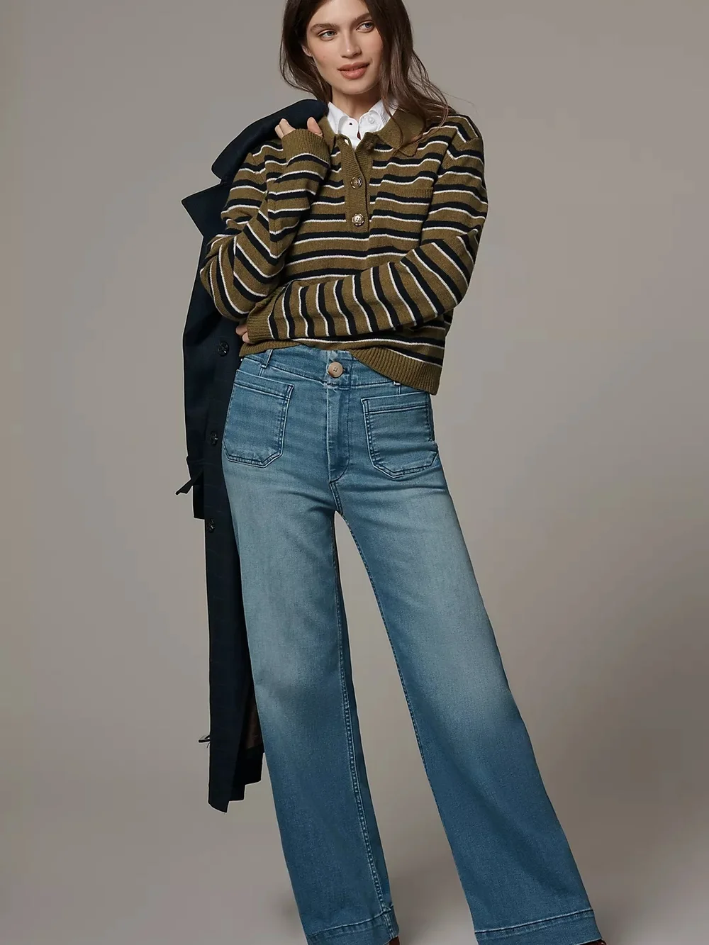 Colette Full-Length Wide-Leg Jeans by Maeve; Anthropologie 16 - Picture 3 of 7